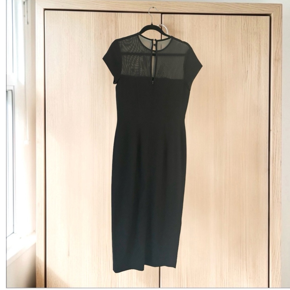 Vintage Kathryn Conover By Night Black Cocktail Midi Dress Size 8 - Picture 2 of 16